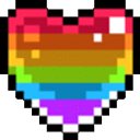 Gay Pride Heart emoji