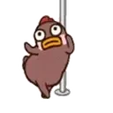 Chickenstriptease emoji