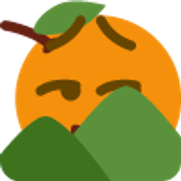 Orange Hiding emoji