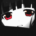 Anime Girl Deadpan Red Eyes emoji