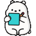 Note Taking Bear emoji