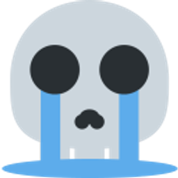 Skull Cry emoji