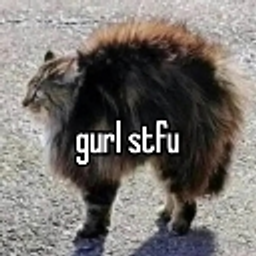 Cat Gurl Stfu emoji