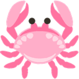 Pink Crab emoji
