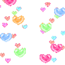 Floating Hearts emoji