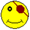 Eye Patch Smile emoji