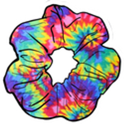 Tiedyescrunchie emoji