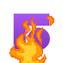 Front On Fire emoji