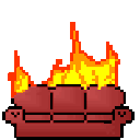Couch Fire emoji