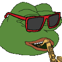 Pepe Cool Saxophone emoji
