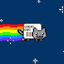 Nyancat Librairycard emoji