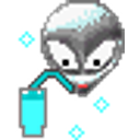Alien Drinking emoji