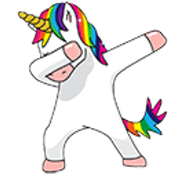Dabbing Unicorn emoji