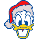 Donald Duck Xmas emoji