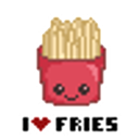 I Heart Fries emoji