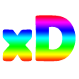 Xd Rainbow emoji