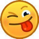 Wink Silly emoji