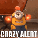 Crazy Alert Minion emoji