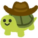 Turtle Cowboy emoji