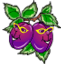Plums Blowing Gum emoji