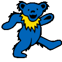 Grateful Dead Bear Blue emoji