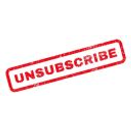 Unsubscribe emoji