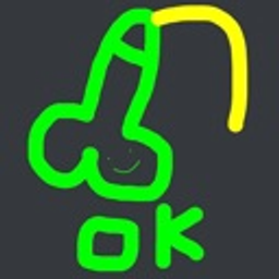 Green Doodle Ok emoji