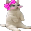 Catsittingverycomfortablecute emoji