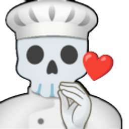 Skull Chef Kiss emoji