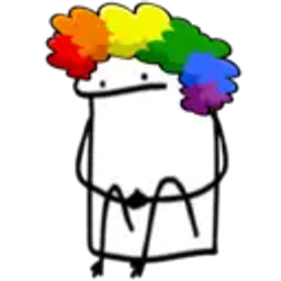 Rainbow Afro Casual emoji