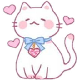 Catwhiteheart emoji