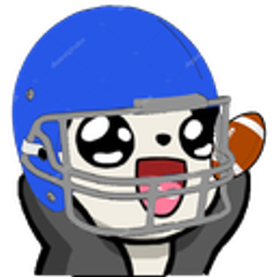 Pandaamericanfootball emoji