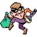 Burglar emoji