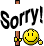 Sorry Sign emoji