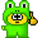 Frog Costume Finger Wag emoji