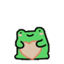 Frog Hands Clasped Smile emoji