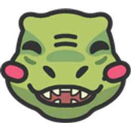 Dino Blush emoji