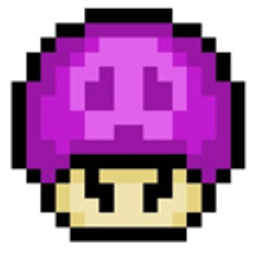 Mushroom Smirk Purple emoji