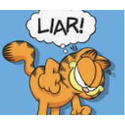 Garfield Liar emoji