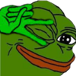 Pepe Peek Smirk emoji