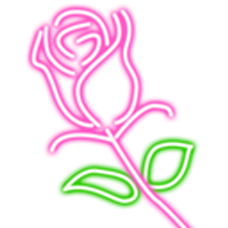 Neon Rose emoji