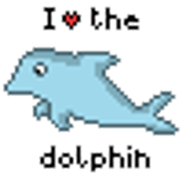 I Love The Dolphin emoji