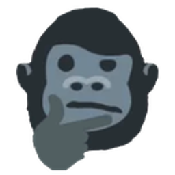 Gorilla Think emoji