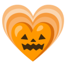 Pumpkin Heartbeat emoji
