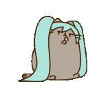 Miku Pusheen Sob emoji