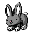 Gray Bunny emoji