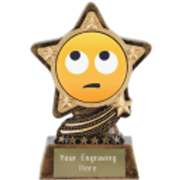 Eye Roll Trophy emoji