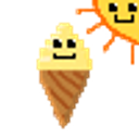 Ice Cream Melt emoji