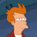 Fry Squint Not Sure emoji