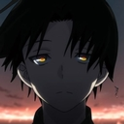 Anime Guy Sad Sunset emoji